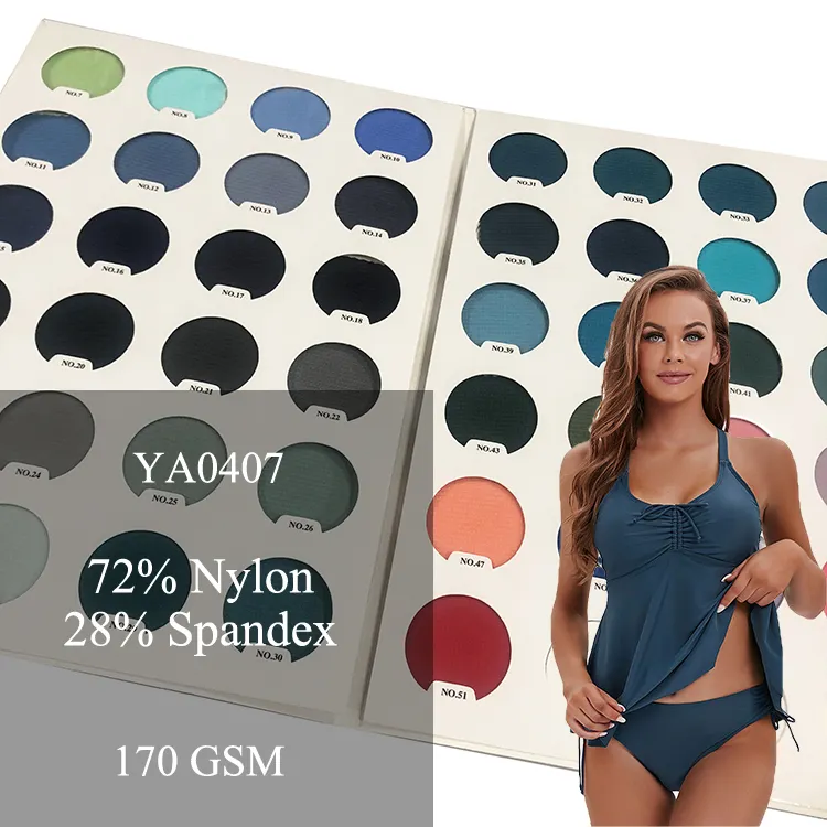 nylon spandex 4 way stretch polyamide spandex pique style single jersey fabric swimwear fabric ready stock color lab-dips